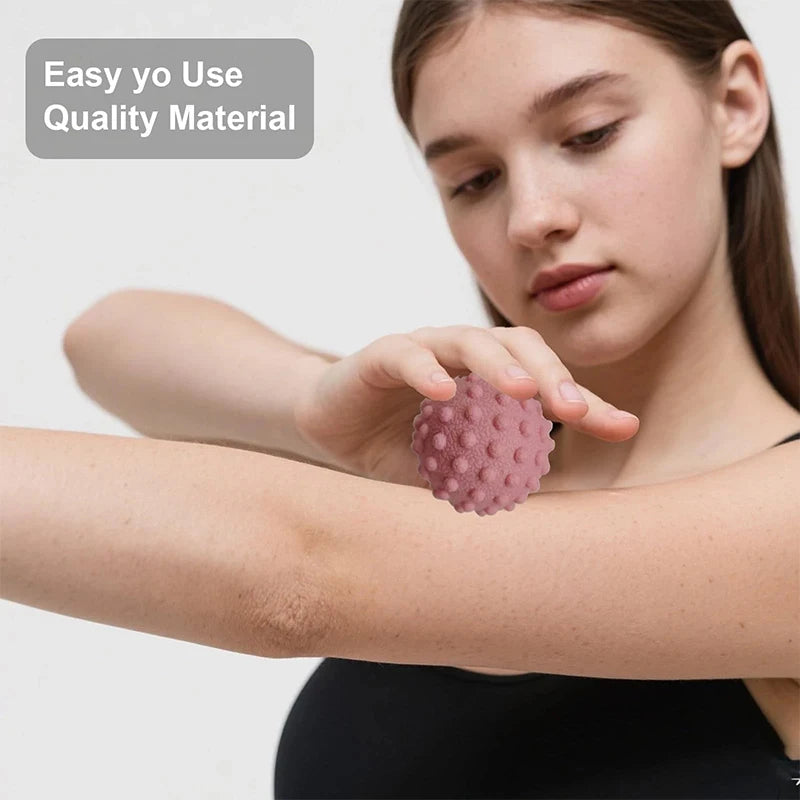 1 Piece Fascia Ball TPR Raised Point Massage Ball Posture Master Yoga Ball for Waist Back Foot Deep Tissue Muscle Relaxation