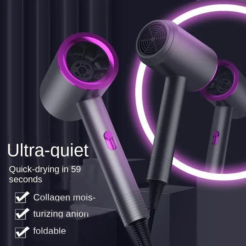 New High-Speed Hair Dryer High-Power Negative Ion Cold and Hot Ultra Silent Professional Hair Dryer for Home Hair Salons