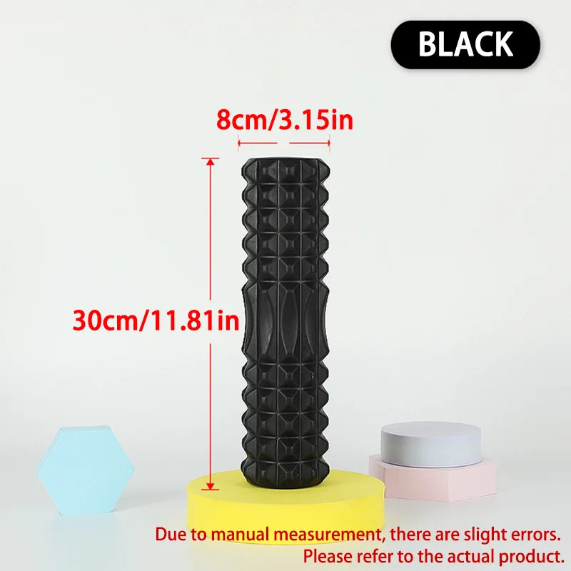 45/30Cm Foam Massage Roller Hollow Column Fitness Equipment for Muscle Massage Physiotherapy and Sports Rehabilitation