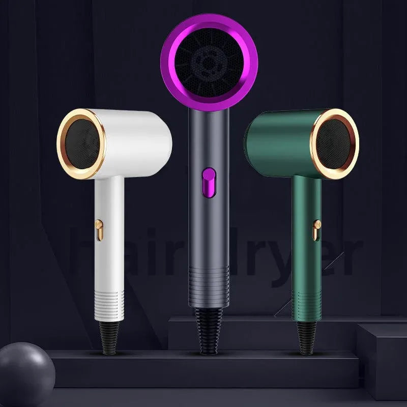 New High-Speed Hair Dryer High-Power Negative Ion Cold and Hot Ultra Silent Professional Hair Dryer for Home Hair Salons