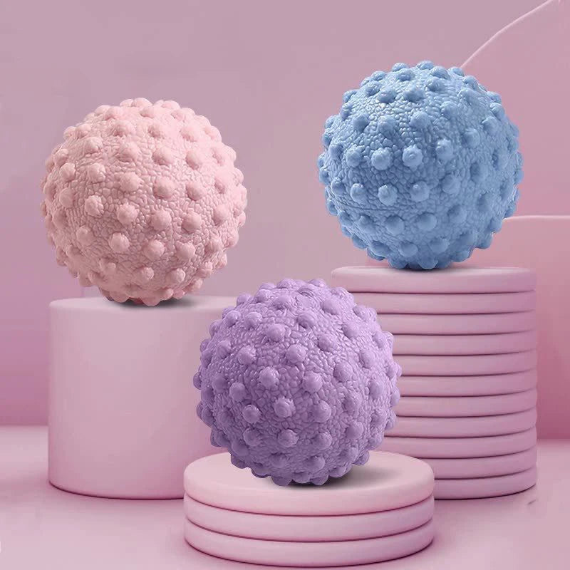 1 Piece Fascia Ball TPR Raised Point Massage Ball Posture Master Yoga Ball for Waist Back Foot Deep Tissue Muscle Relaxation