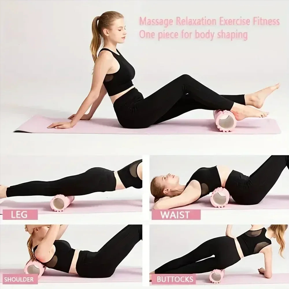 45/30Cm Foam Massage Roller Hollow Column Fitness Equipment for Muscle Massage Physiotherapy and Sports Rehabilitation