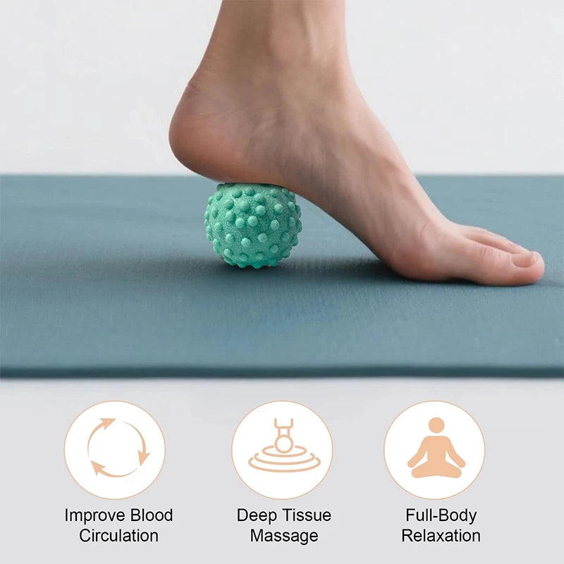 1 Piece Fascia Ball TPR Raised Point Massage Ball Posture Master Yoga Ball for Waist Back Foot Deep Tissue Muscle Relaxation