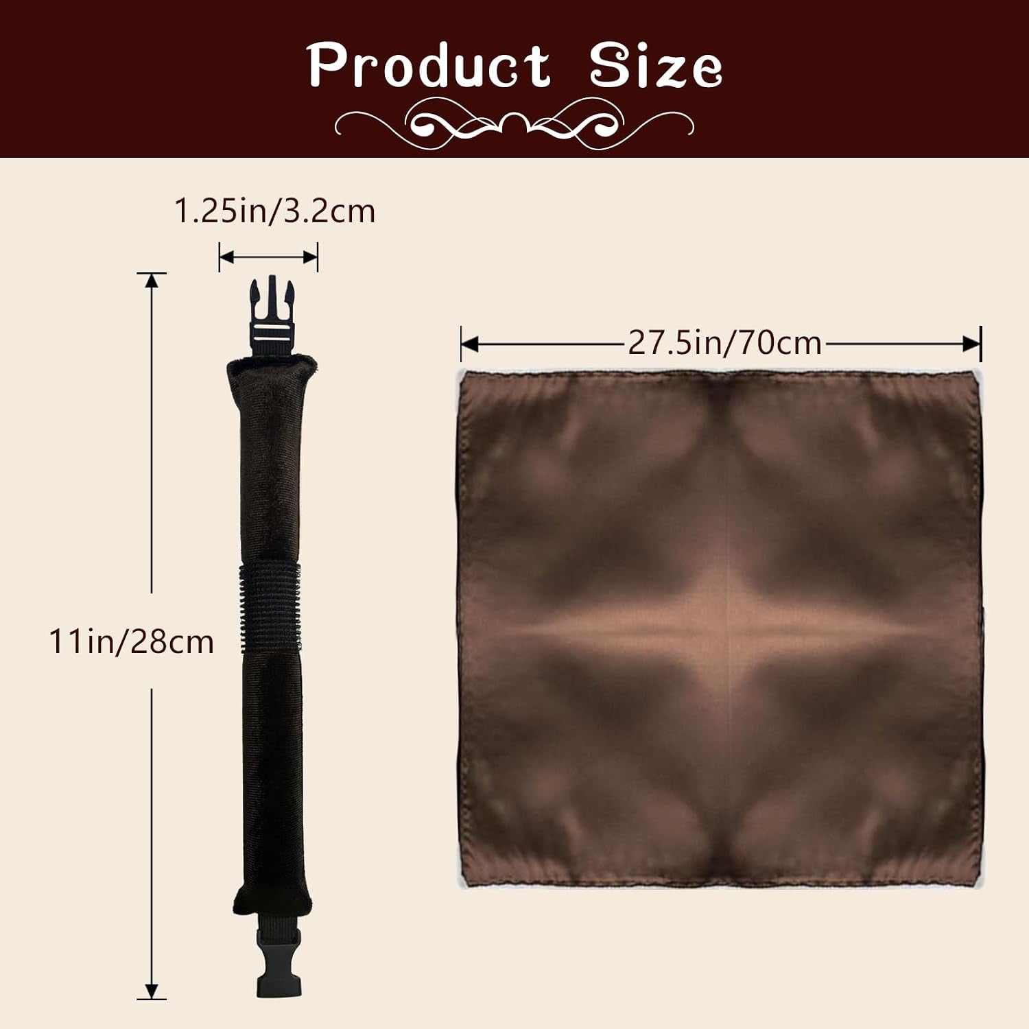 Heatless Hair Curler Velvet, Heatless Curls Overnight Hair Curlers to Sleep In, Overnight Rods Heatless Curls for Short Long Hair All Hair Types Styling Tools-4Pcs Brown