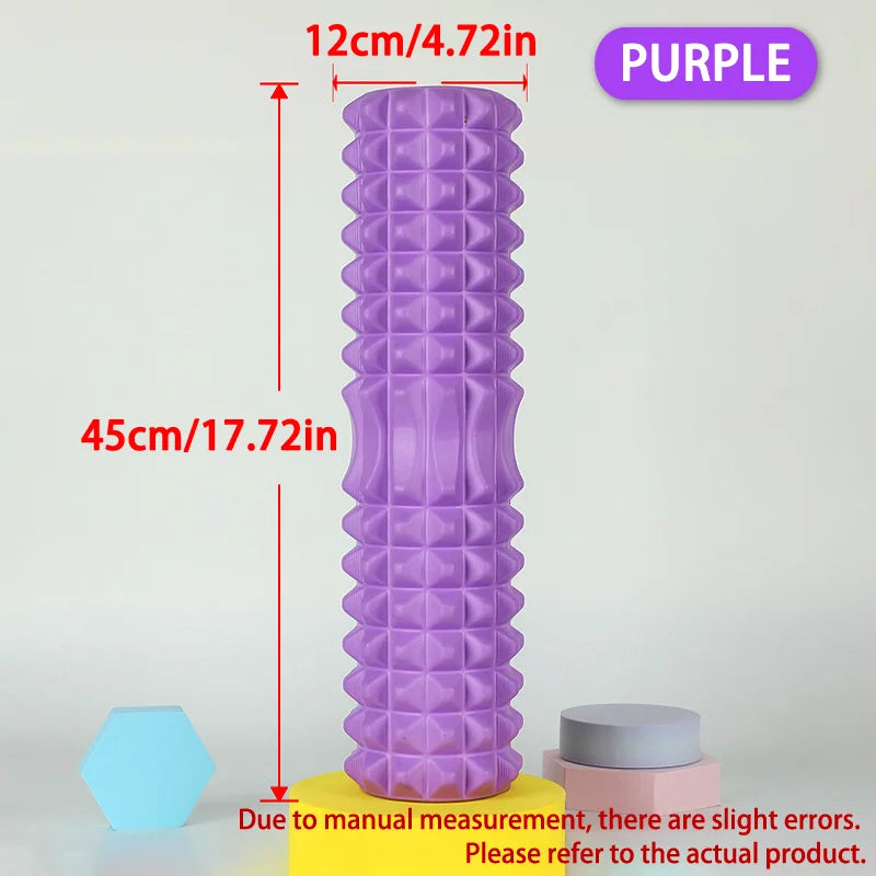 45/30Cm Foam Massage Roller Hollow Column Fitness Equipment for Muscle Massage Physiotherapy and Sports Rehabilitation