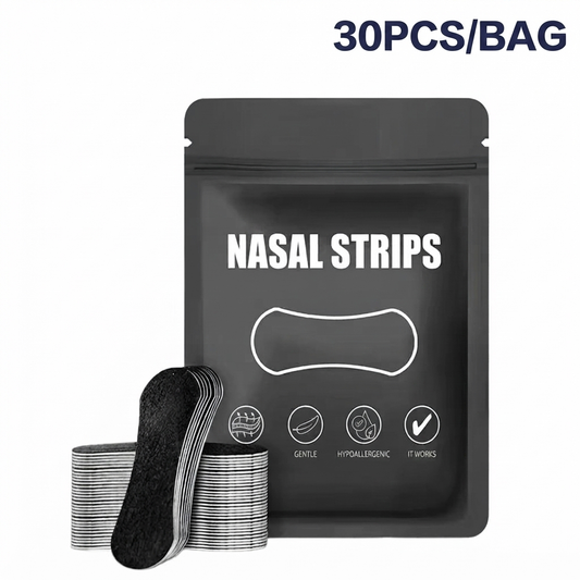 BreatheEasy™ Anti-Snoring Nasal Strips – Drug-Free Nasal Dilator for Improved Breathing & Better Sleep