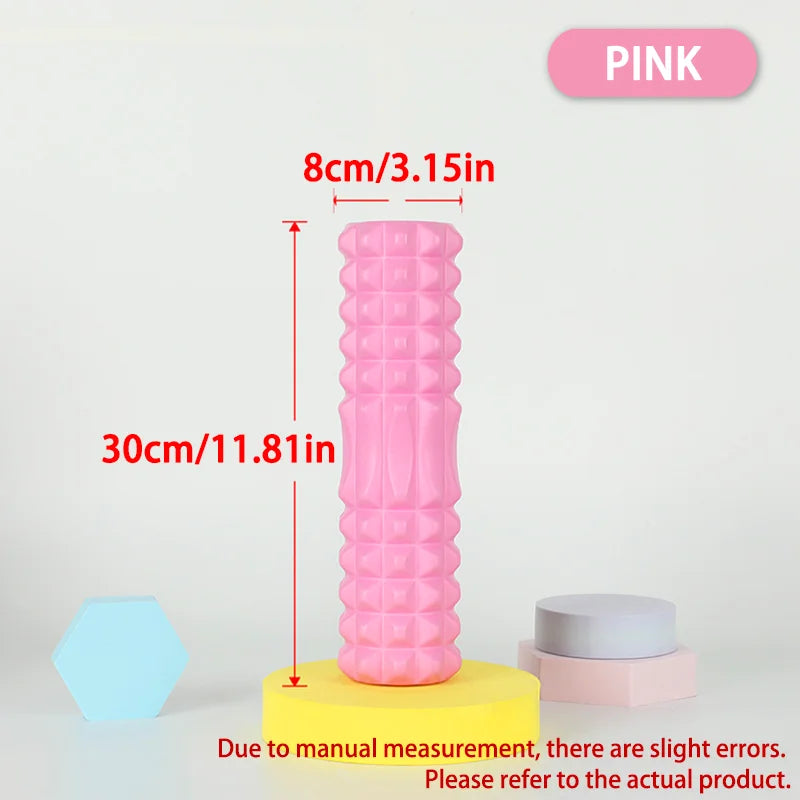 45/30Cm Foam Massage Roller Hollow Column Fitness Equipment for Muscle Massage Physiotherapy and Sports Rehabilitation