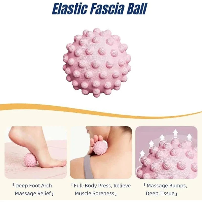 1 Piece Fascia Ball TPR Raised Point Massage Ball Posture Master Yoga Ball for Waist Back Foot Deep Tissue Muscle Relaxation