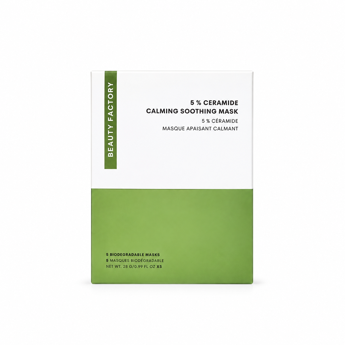Beauty Factory 5% Ceramide Calming Soothing Mask box