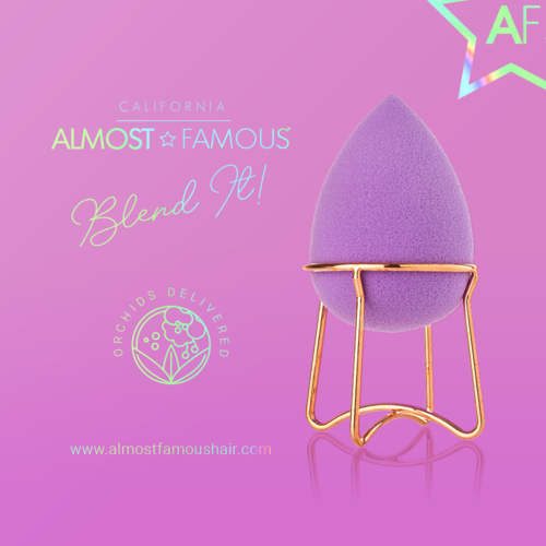 Almost Famous Professional Makeup Blender with Rose Gold Stand