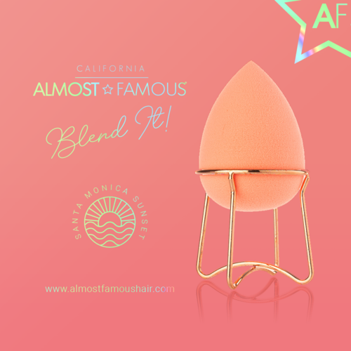 Almost Famous Professional Makeup Blender with Rose Gold Stand