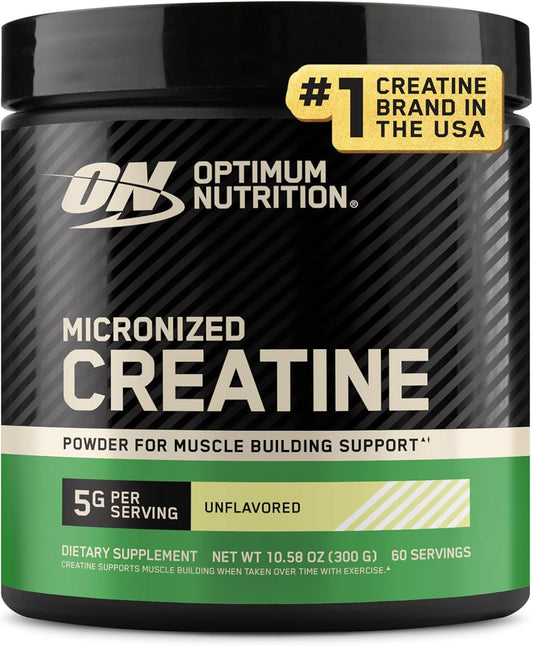 Creatine, Micronized Creatine Monohydrate Powder, Supports Strength & Recovery, Banned Substance Tested, Unflavored, 5G per Serving, 60 Servings